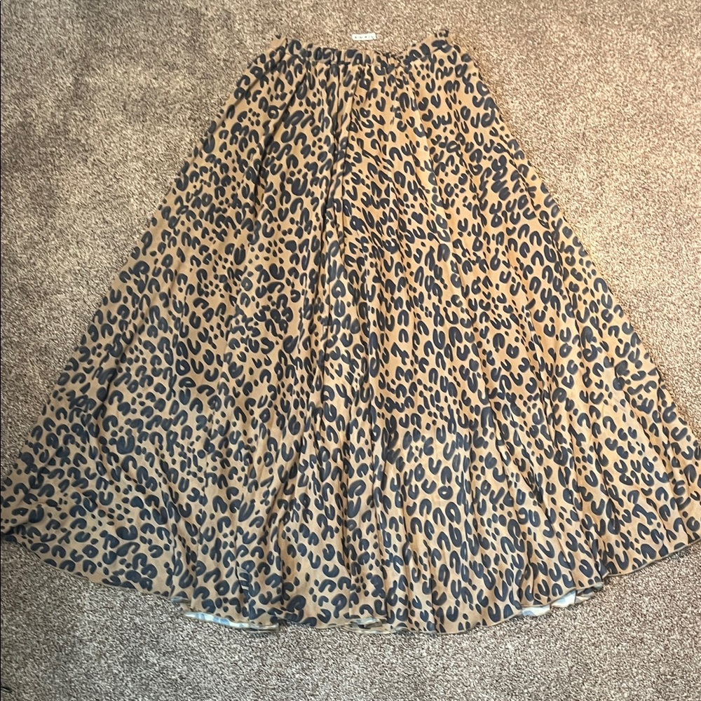 Leopard Print Maxi Skirt